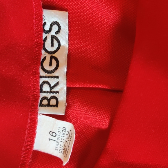 Briggs size 16 red pencil skirt - Picture 3 of 3